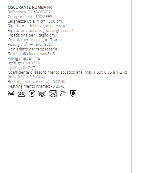 TESSUTO OSCURANTE RUMBA