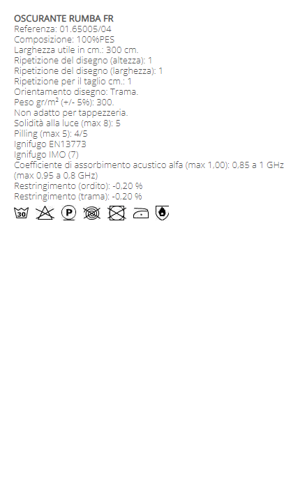 TESSUTO OSCURANTE RUMBA