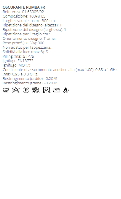 TESSUTO OSCURANTE RUMBA