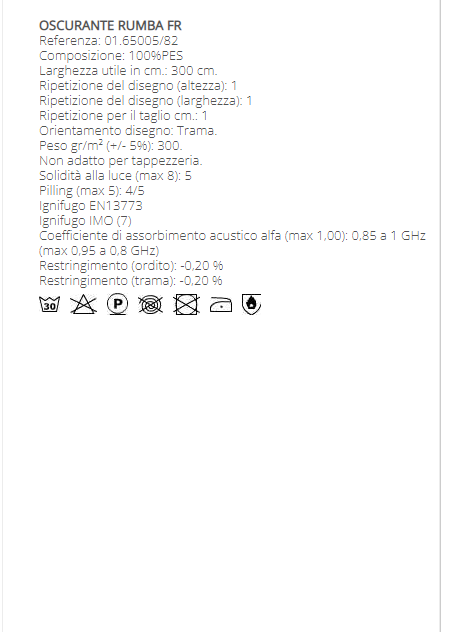 TESSUTO OSCURANTE RUMBA