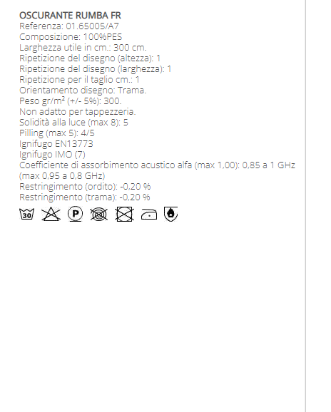 TESSUTO OSCURANTE RUMBA