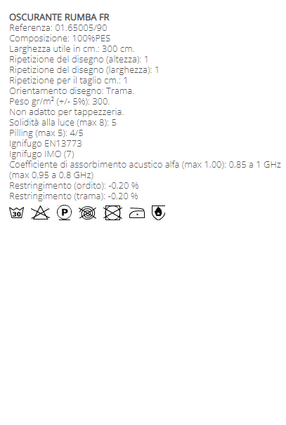 TESSUTO OSCURANTE RUMBA